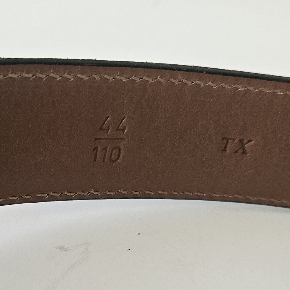 Trafalfar Black Croc Embossed Mens‎ Leather Belt Size 44 - Picture 6 of 10